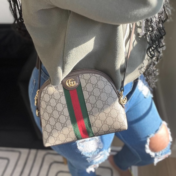 AUTHENTIC GUCCI OPHIDIA GG SMALL SHOULDER BAG - Picture 8 of 8